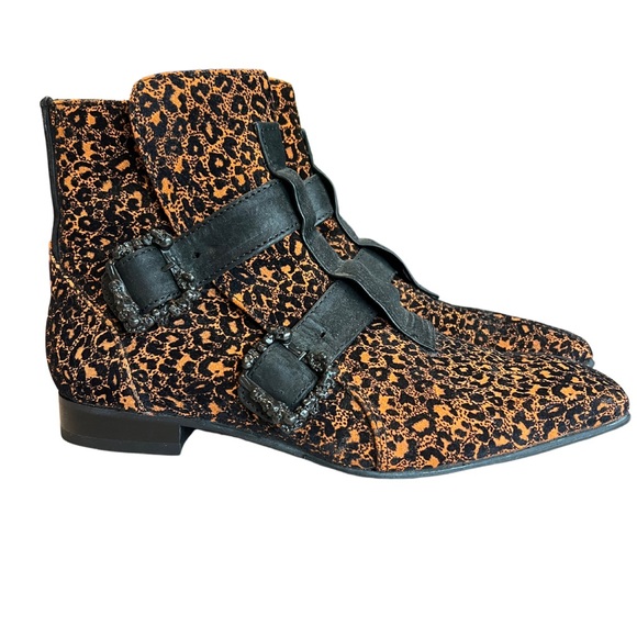 Leopard Print Ankle Boots - Picture 2 of 4